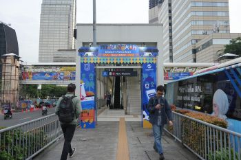 Ada bazar UMKM di Halte Transjakarta MH Thamrin