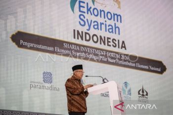 Ma'ruf Amin sebut pangsa pasar ekonomi syariah bisa capai 75 persen