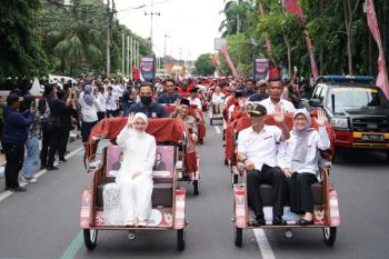Presiden Prabowo beri bantuan 200 becak listrik ke Kediri&nbsp;