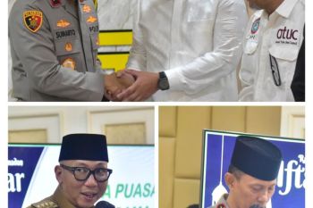 Ketua DPRD dan Gubernur Lampung hadiri buka puasa Forkopimda di Mapolda Lampung