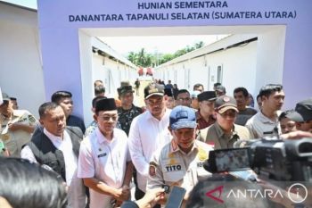 Pemprov Sumut: Pembangunan ribuan unit huntara rampung pekan depan