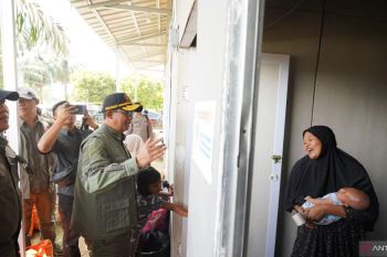 BNPB minta jaringan air bersih terhubung ke seluruh huntara