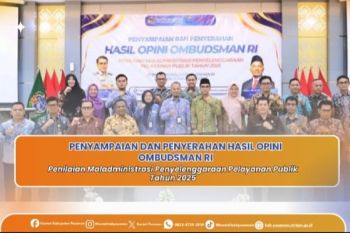 Kantor Pertanahan Pasaman hadiri kegiatan penyampaian dan penyerahan hasil opini Ombudsman RI