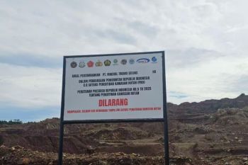Satgas PKH segel lokasi tambang PT Mineral Trobos