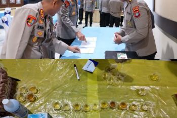 Kapolda Kaltara Pertama Diperiksa Saat Tes Urine