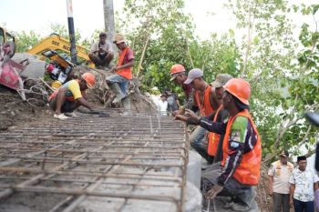 Pemprov Lampung tangani empat titik longsor Ruas Simpang Umbar--Putih Doh