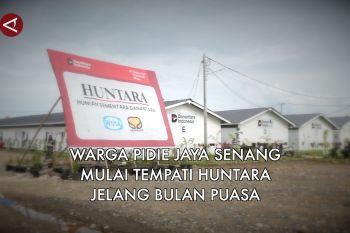 Warga Pidie Jaya senang mulai tempati huntara jelang bulan puasa