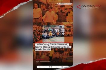 1.030 orang turun serentak korve massal bikin Kota Bogor makin bersih