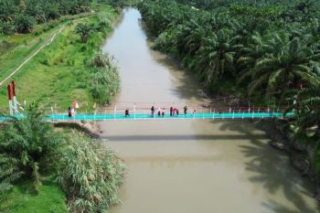 TNI selesaikan jembatan perintis di Batu Bara penghubung antardesa