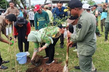 Wagub NTB dan Bupati Dompu tanam pohon, Gaungkan NTB lestari