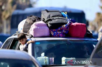 Gelombang pengungsi pascaserangan udara di Lebanon