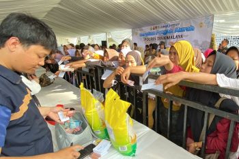 Polres Tasikmalaya gelar Gerakan Pangan Murah untuk bantu masyarakat