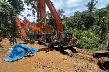 Polda Sumut ungkap enam lubang tambang emas ilegal di Mandailing Natal