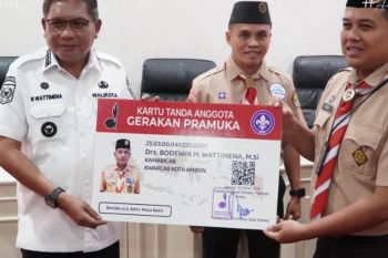 Pemkot Ambon mulai pendataan potensi anggota Pramuka berbasis digital