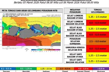 Perairan NTB masuk zona merah imbas bibit siklon tropis