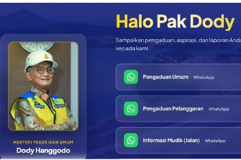 Menteri PU buka kanal pengaduan Halo Pak Dody bagi masyarakat