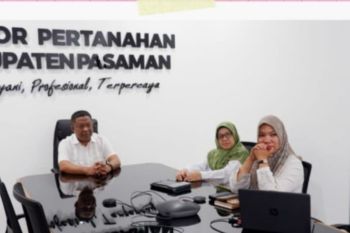 Kepala Kantor Pertanahan Pasaman ikuti rapat koordinasi percepatan perolehan dan redistribusi tanah