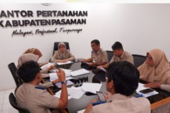 Kantor Pertanahan Pasaman rapat penetapan peserta lulus seleksi administrasi tenaga pendukung kegiatan akses reformasi agraria
