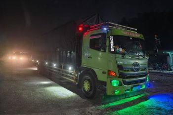 Polda Sumsel amankan 80 ton Batubara ilegal di Jalintim OKU, dua Supir truk ditangkap