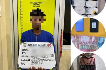 Polres Dumai ungkap 10 kilogram sabu-sabu, Pria asal Jawa Tengah diamankan