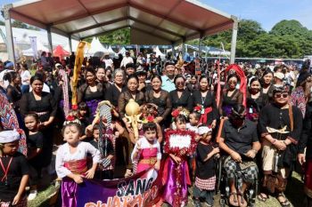 Ratusan siswa TK pawai ogoh-ogoh di Kasanga Festival Denpasar
