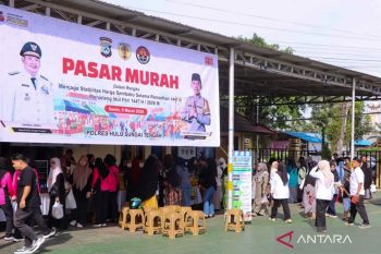 Pemkab HST-Polres sediakan bapok dengan harga subsidi lewat pasar murah