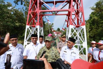 Dandim Banyuwangi resmikan Jembatan Perintis Garuda antardesa