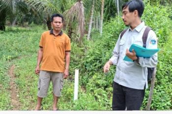 Kantor Pertanahan Kabupaten Pasaman melaksanakan pemeriksaan tanah oleh Panitia A di Nagari Malampah