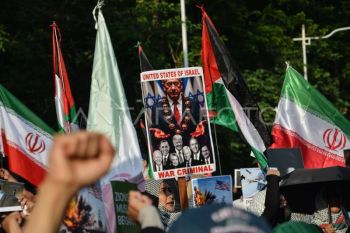 Foto: Aksi solidaritas untuk Iran