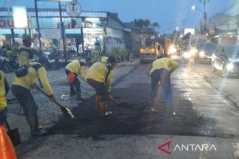 Perbaikan jalan Tangerang jalur mudik selesai sepekan sebelum Lebaran