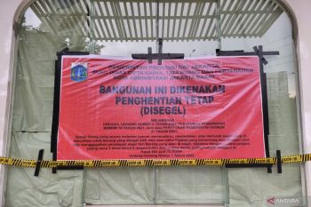 Usai disegel, pemilik Atlas Padel diminta segera bongkar bangunan