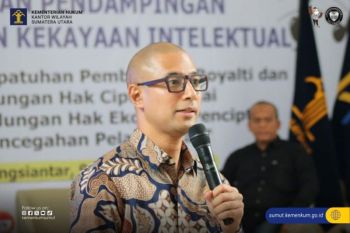 Kemenkum Sumut hadirkan Marcell Siahaan kegiatan sosialisasi royalti