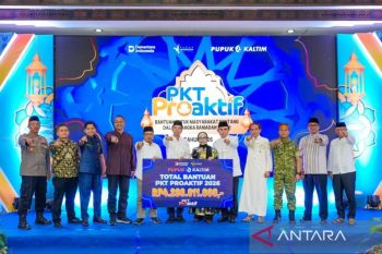Pupuk Kaltim salurkan Rp4,28 miliar untuk warga Bontang sambut Ramadan