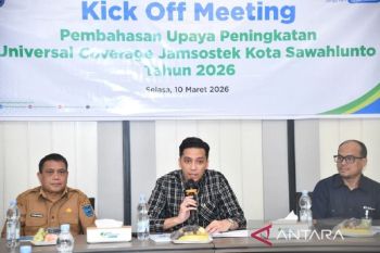 Pemkot Sawahlunto dorong percepatan perlindungan BPJS Ketenagakerjaan bagi pekerja