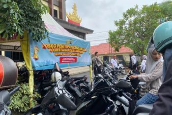 Polresta Bandarlampung buka layanan penitipan kendaraan selama libur Lebaran