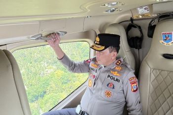 Kapolda Sulteng patroli udara pastikan kesiapan Operasi Ketupat 2026