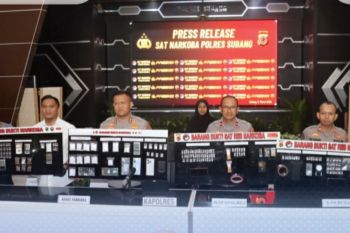 Polres Subang tangkap 31 tersangka dalam pengungkapan 26 kasus narkoba