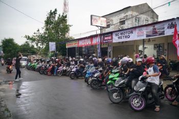 Pelumas Prancis ini sambangi komunitas motor yang ada di Lampung