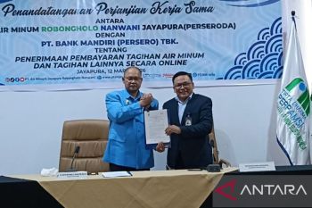 PT Air Minum Jayapura gandeng Bank Mandiri permudah pembayaran tagihan