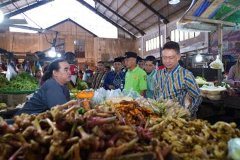 Wali Kota Pontianak cek langsung harga bahan pokok di Pasar Puring