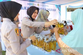 Polres Bogor dan Bulog gelar Gerakan Pangan Murah jelang Lebaran