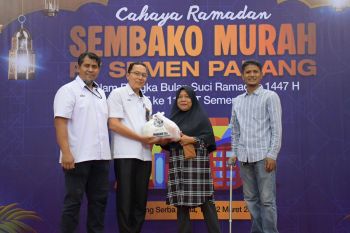 Sambut HUT ke-116 Tahun, Semen Padang gelar sembako murah cahaya ramadan