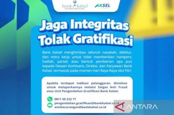 Bank Kalsel menolak gratifikasi dan parsel lebaran