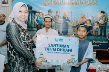 PLN UIW Babel melalui YBM PLN salurkan bantuan safari Ramadhan di Belitung