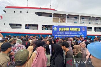 Gubernur Sultra lepas ratusan pemudik gratis dari Kendari menuju Taliabu Maluku Utara