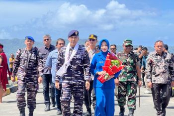 Forkopimda Talaud sambut kedatangan Danlanal Melonguane