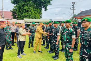 Prajurit Yonif TP 924 siap berkontribusi dalam pembangunan Bartim