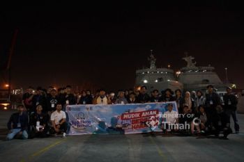 PT Timah-TNI AL berangkatkan ribuan peserta mudik gratis ke Babel