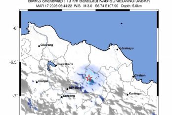 Info gempa: Gempa dangkal guncang di Sumedang Selasa, dipicu sesar lokal
