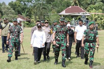 Pangdam XXl/Radin Inten tinjau Bataliyon Teritorial Pembangunan 943/Darah Putih Cakti